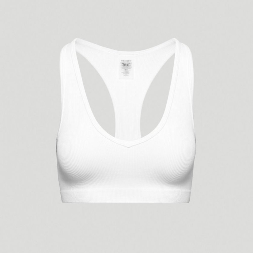 Aritzia TnaBody Tone Bra Top - White - M